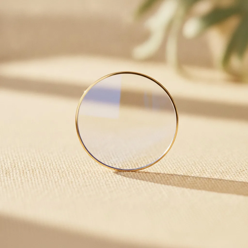 Verres de lunettes présentés en boutique Lunéoo